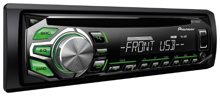 Магнитола Pioneer DEH-1600UBG — Lada Калина 2 хэтчбек, 1,6 л, 2014 года ...