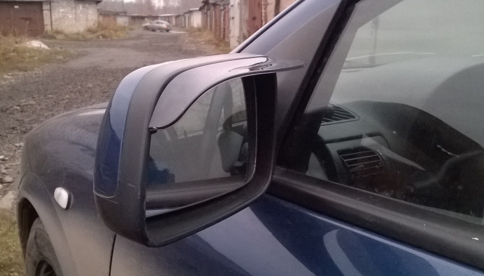 Дефлекторы на зеркала заднего вида — Opel Astra G, 1,4 л, 2002 года ...
