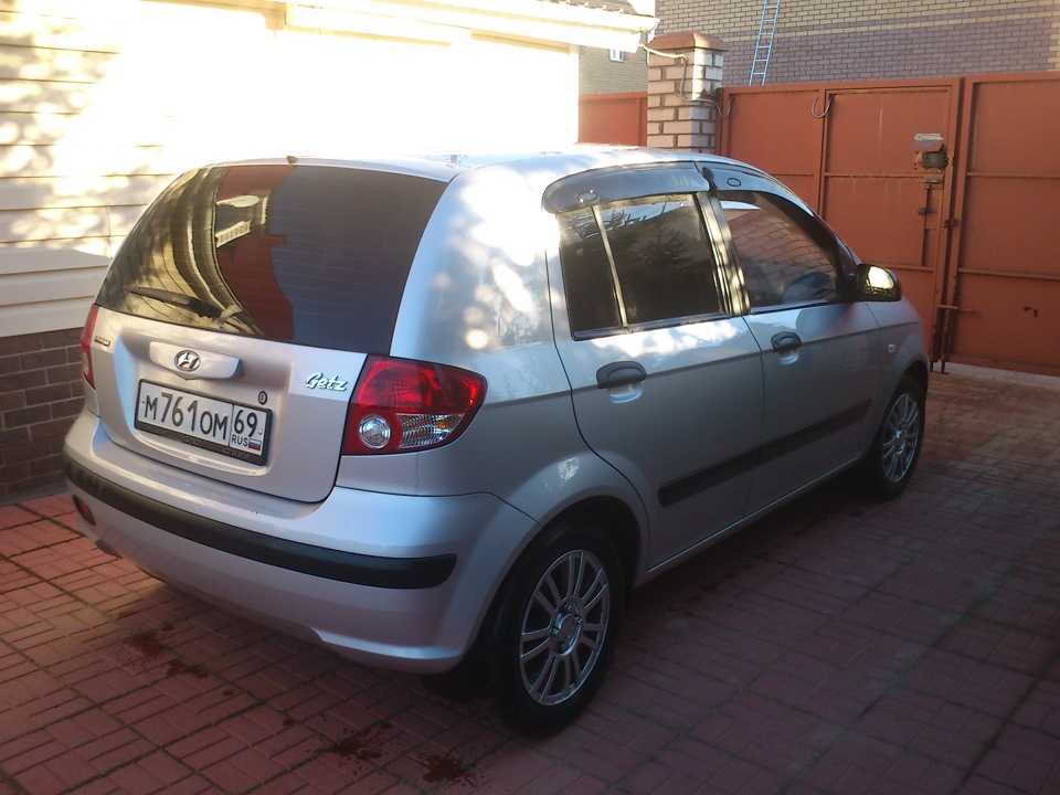 Лифтуем к зиме за счет колес. Пока почти +2см. — Hyundai Getz, 1,3 л ...