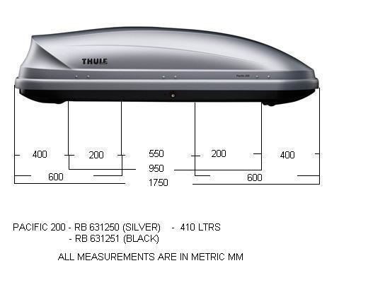 f1a0436s 960 багажник на крышу thule pacific 200