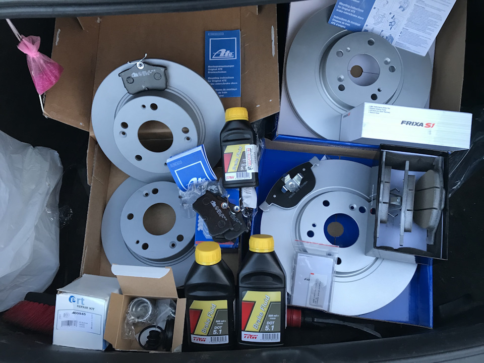 Замена дисков и колодок accord 7 . Притирка тормозов — Сообщество ...