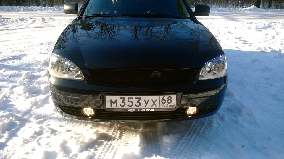 Новая решетка радиатора) — Lada Приора седан, 1,6 л, 2012 года | тюнинг ...
