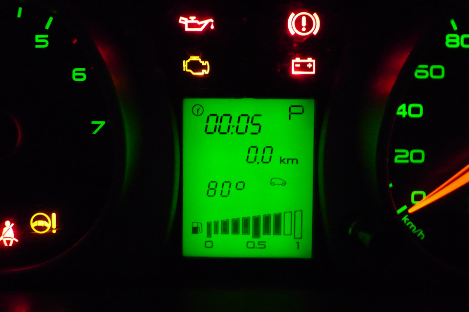 Температура ОЖ — Lada Granta