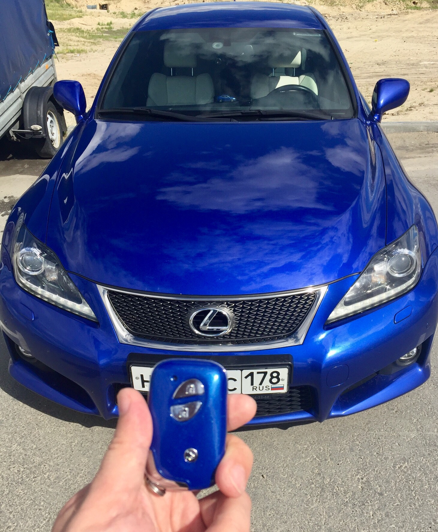 Lexus is f Ultrasonic Blue Metallic