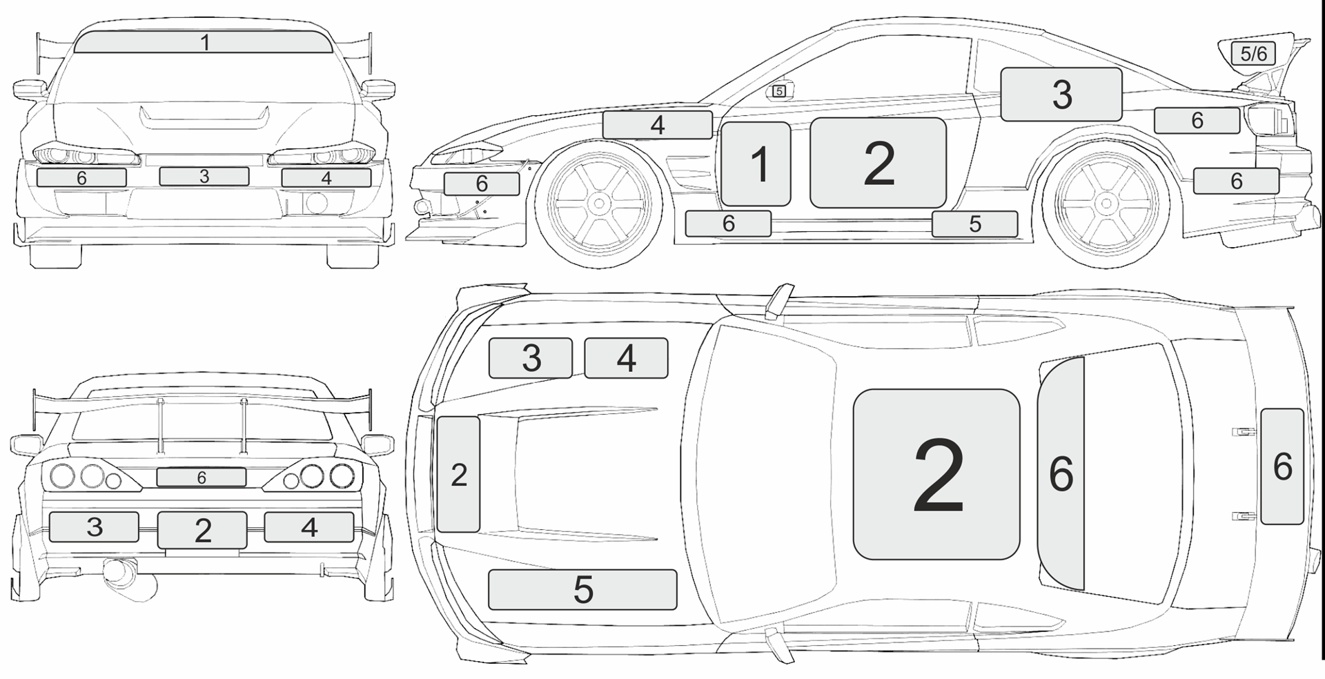 Nissan silvia s15 чертеж