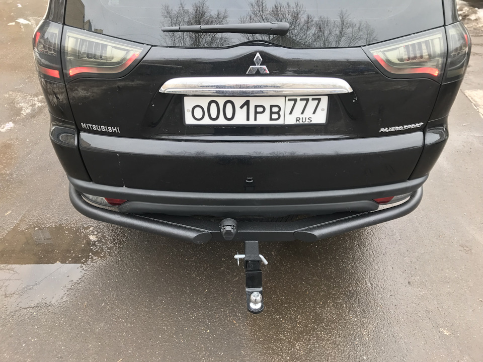 Силовая защита заднего бампера от PajeroShop — Mitsubishi Pajero Sport ...