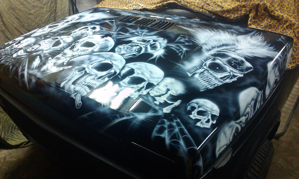 Аэрография (капот готов) — Lada 4x4 3D, 1,7 л, 1987 года | тюнинг | DRIVE2