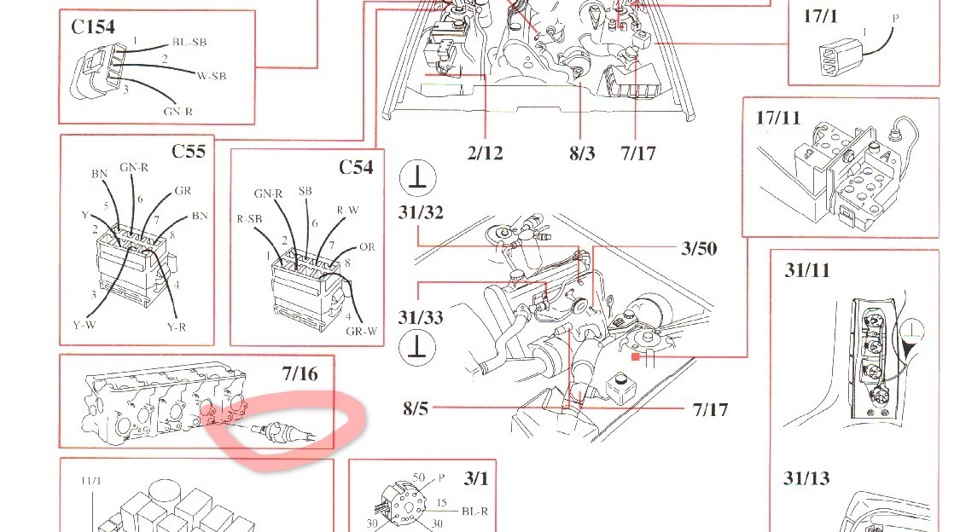 Схема вольво 940 электропроводки