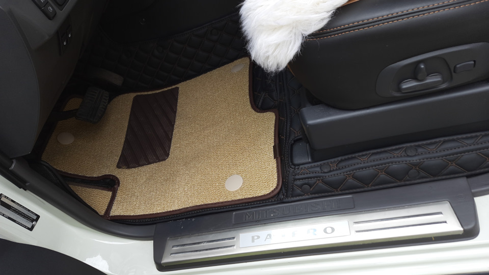 Коврики из экокожи — Mitsubishi Pajero (4G), 3,8 л, 2019 года ...