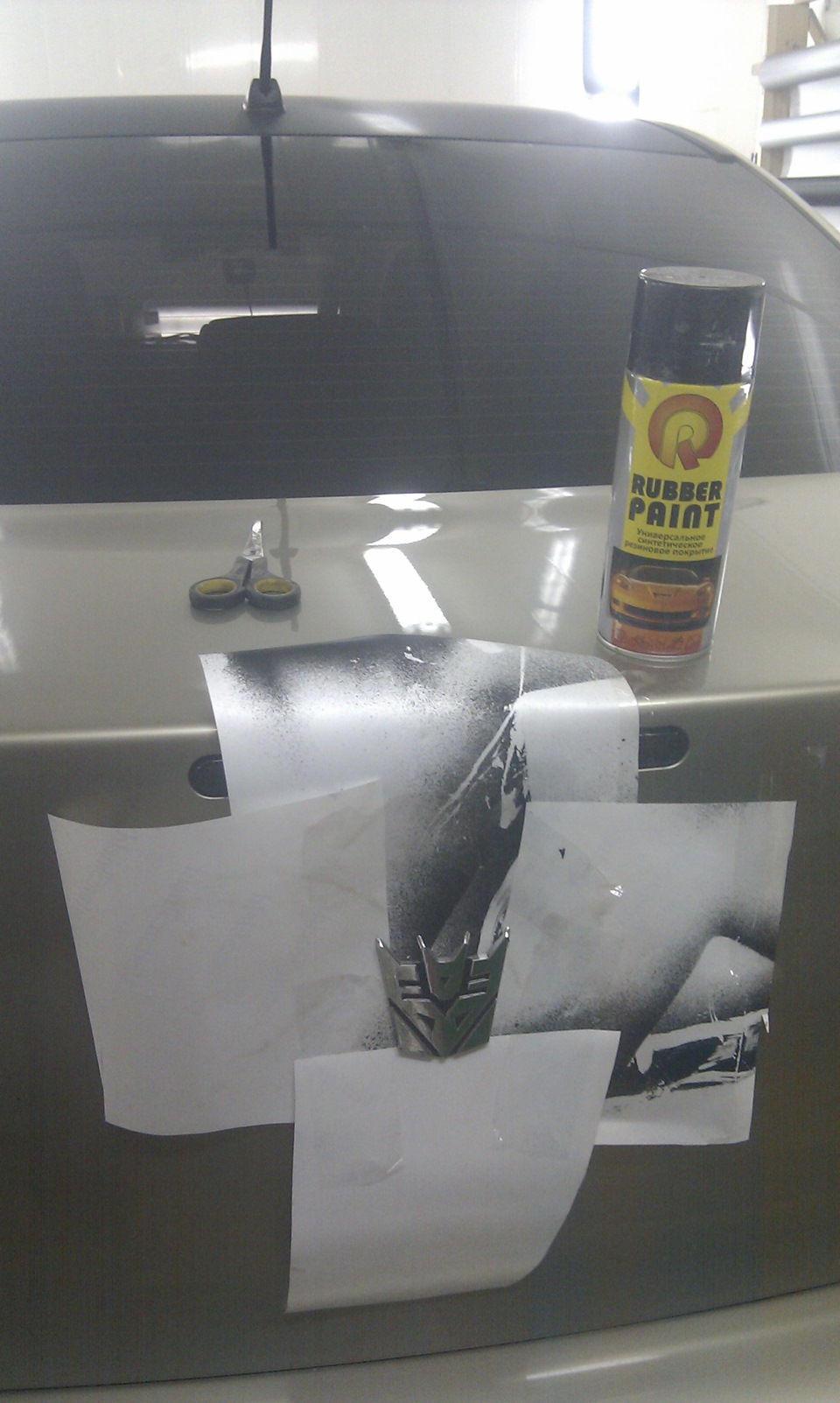 защита фар и Rubber paint — Mitsubishi Lancer X, 1,8 л, 2008 года ...