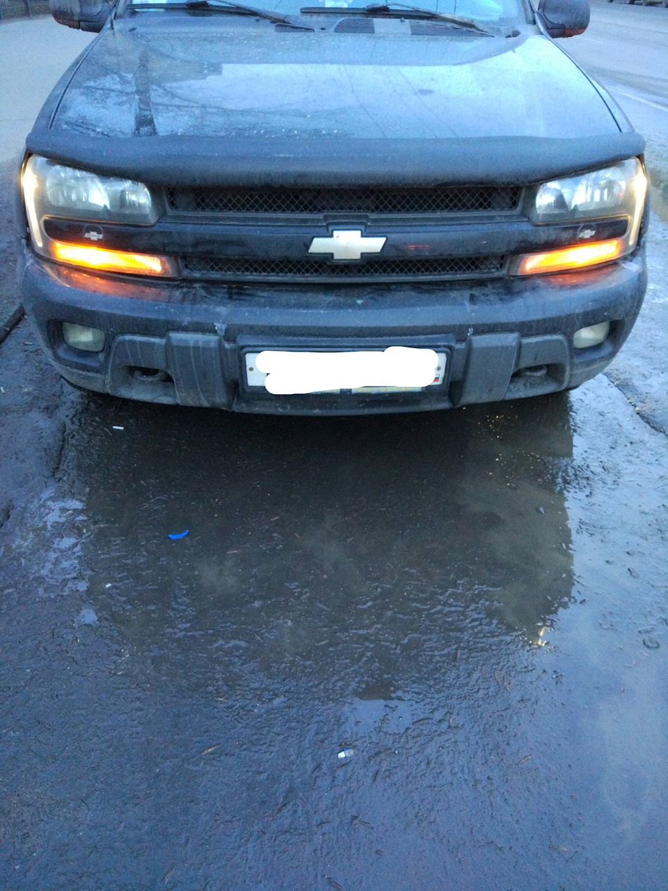 Габариты в поворотниках — Chevrolet TrailBlazer (1G), 4,2 л, 2002 года ...
