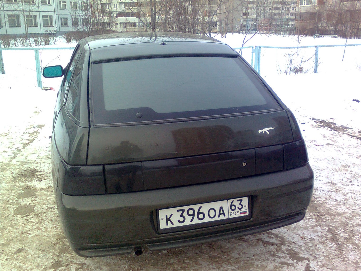 наклейка ак-47 www.nakleek.net — Lada 2112, 1,5 л, 2004 года | аксессуары |  DRIVE2