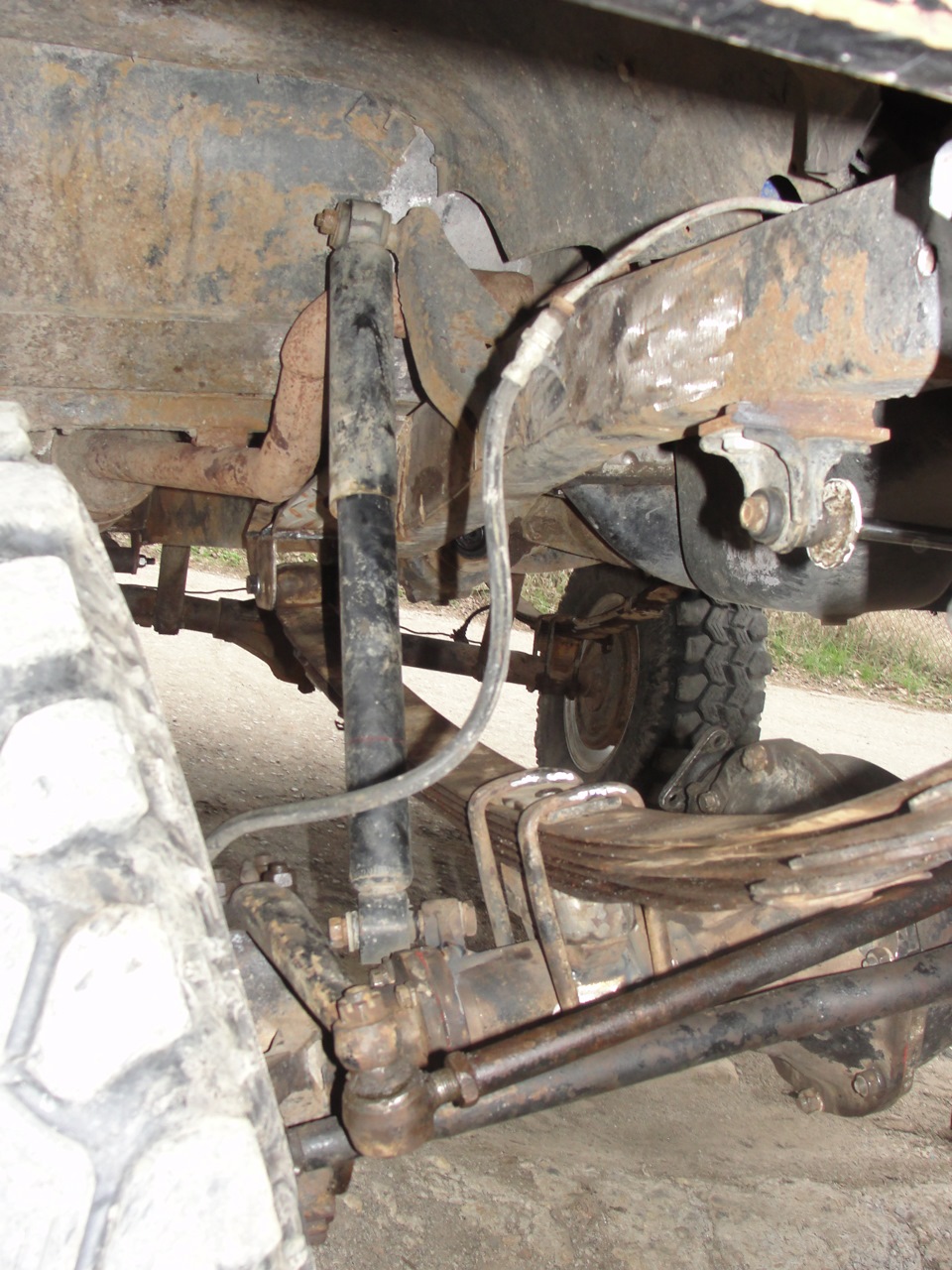 Переход под Волговских рессорах спереди — УАЗ 469, 4,2 л, 1985 года ...