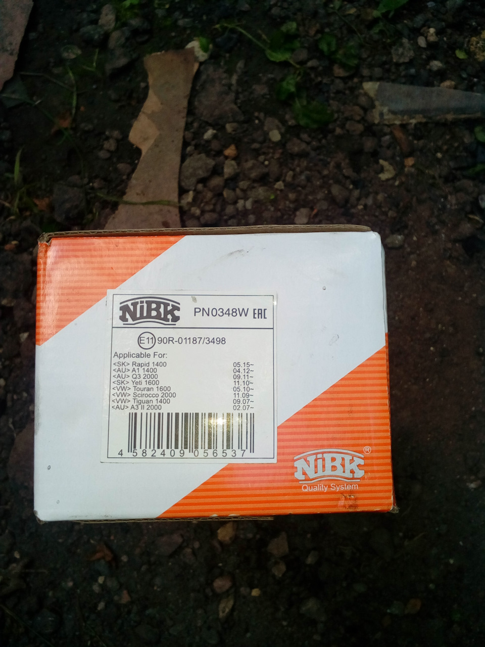 PN0348W Тормозные колодки (дисковые), передние NIBK | Запчасти на DRIVE2