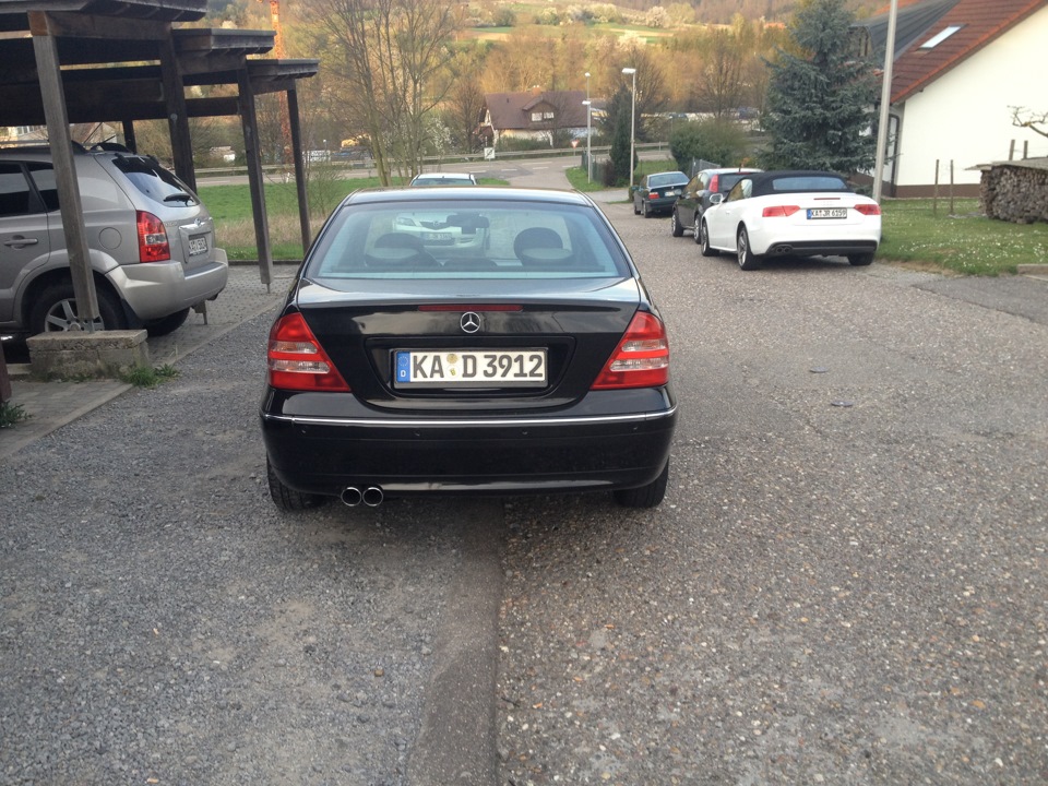Насадка на глушитель — Mercedes-Benz C-Class (W203), 1,8 л, 2003 года ...