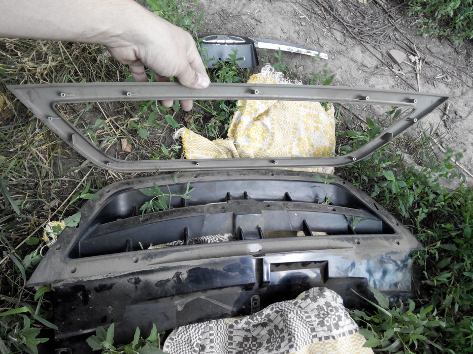 Сетка в радиаторную решетку — Daewoo Nexia (N150), 1,5 л, 2008 года ...