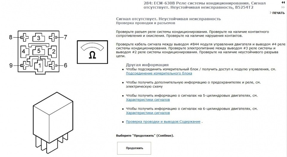 Схема реле volvo 850