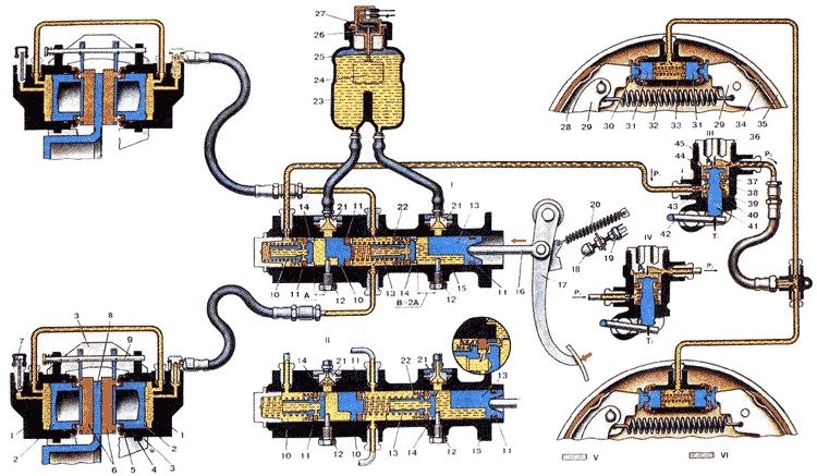 нива шевроле тормозная система схема