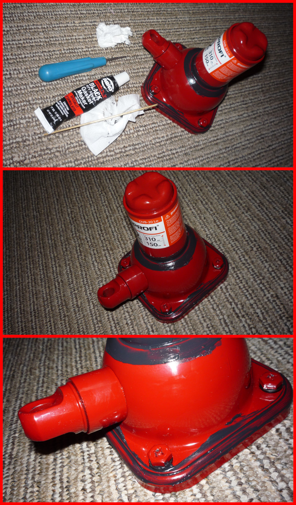 Домкрат механический телескопический бутылочного типа. Маленький, да ...