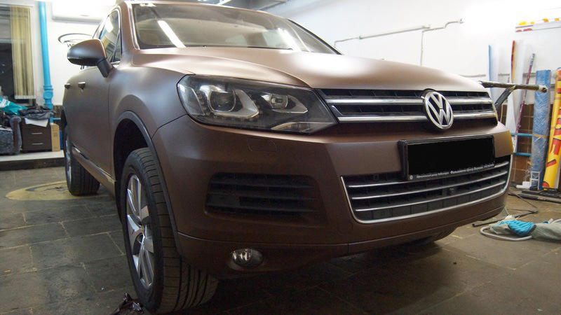 Матовый Volkswagen Touareg 2013