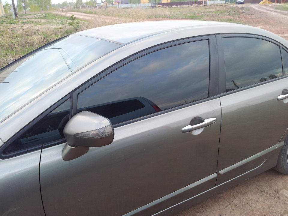Автоматическая тонировка, два стекла.DuoGlass — Honda Civic 4D (8G), 1 ...