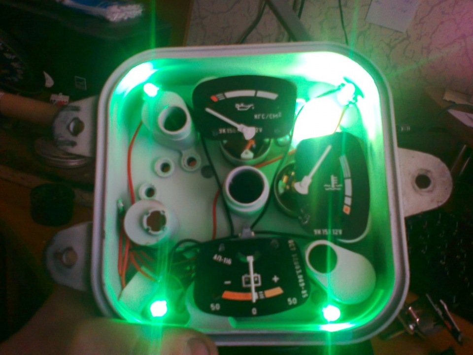 светодиоды в приборы — ГАЗ 31029, 2 л, 1994 года | аксессуары | DRIVE2