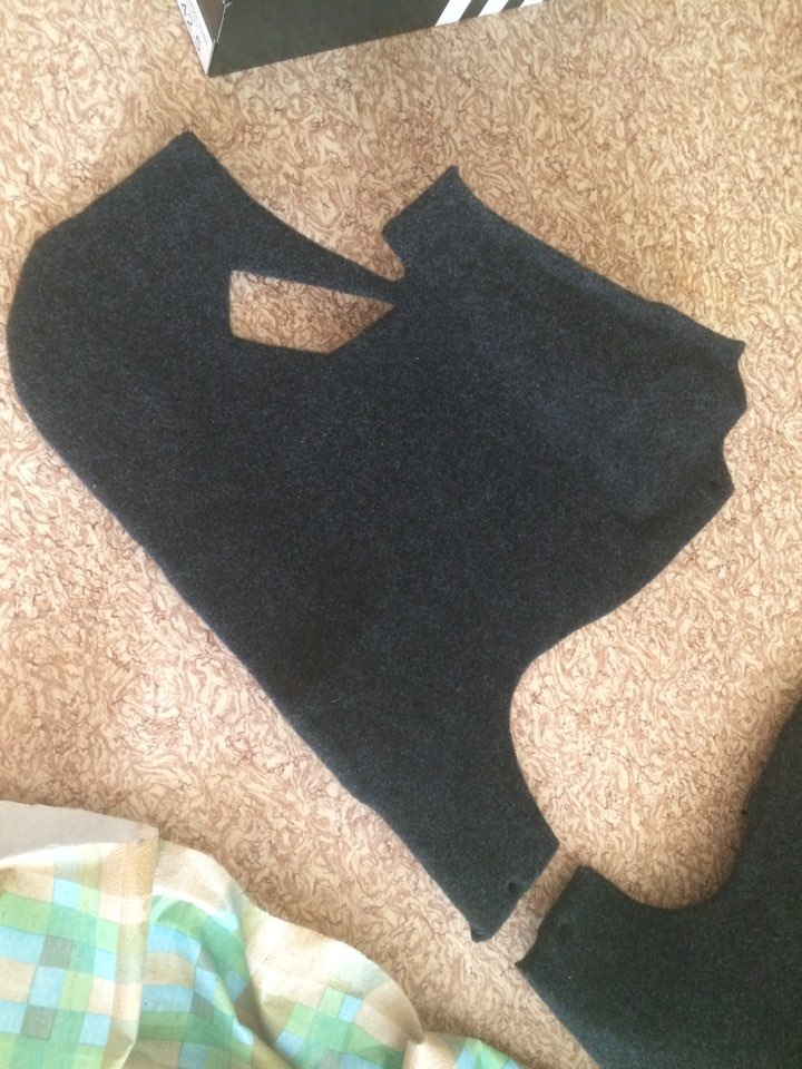 Оклейка пластика карпетом — Lada 2113, 2007 года | стайлинг | DRIVE2