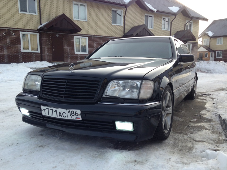 Mercedes Benz w140 зима