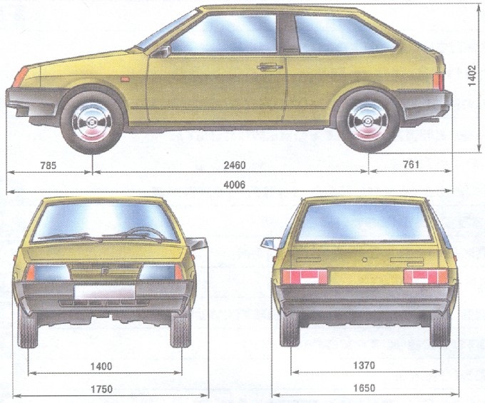 Лада самара чертеж