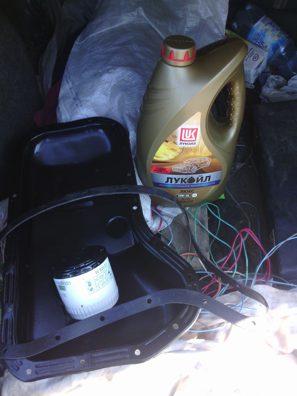 Пробил поддон картера — Lada 21074, 1,6 л, 2004 года | своими руками ...
