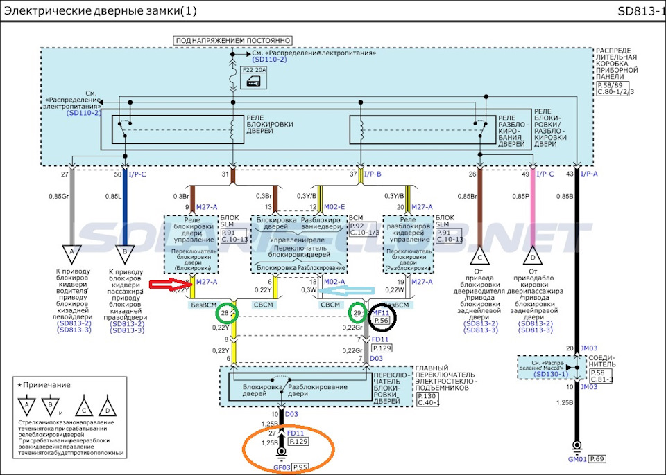 Схема центрального замка хендай солярис 2011г