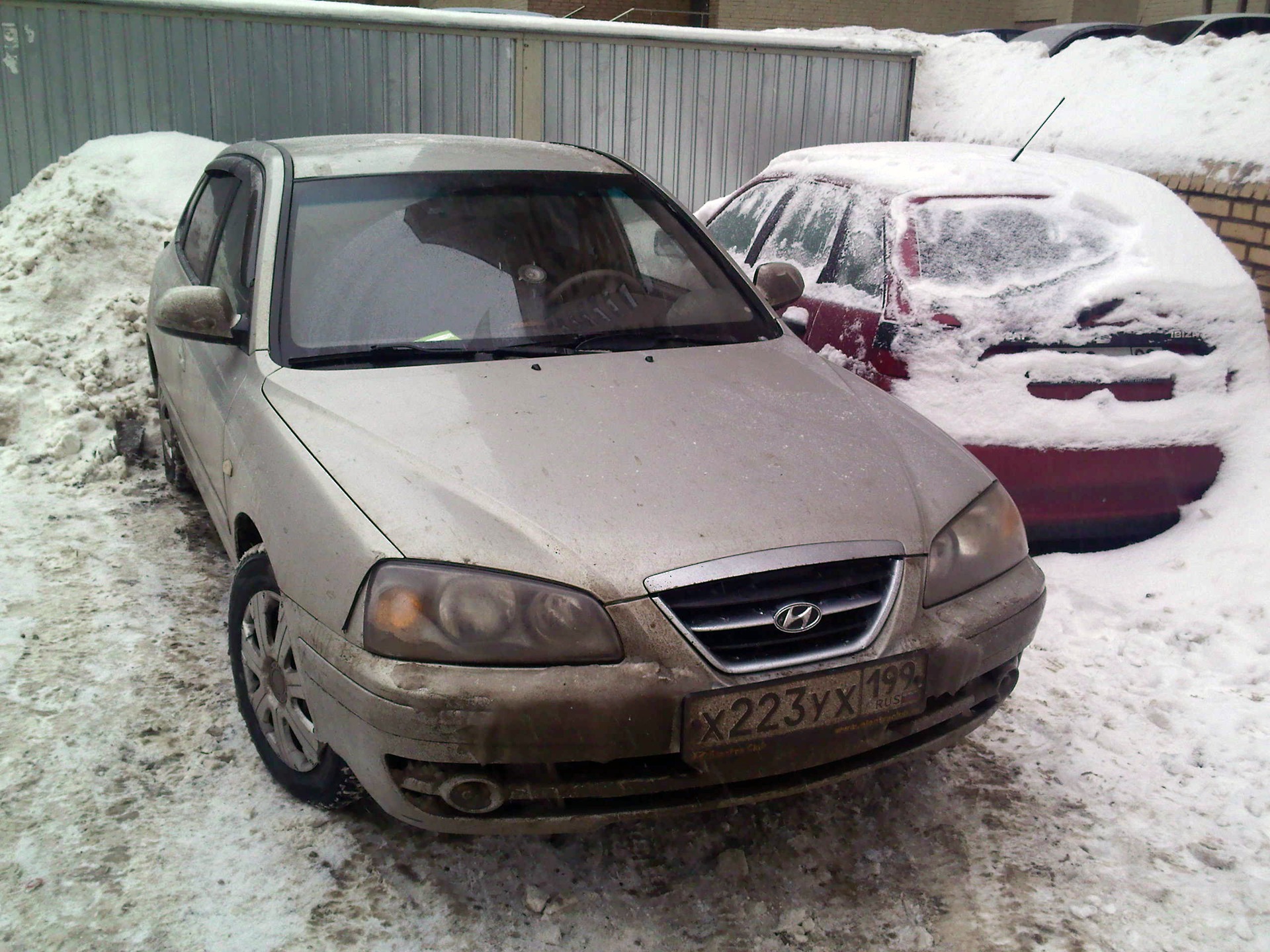 Покраска радиаторной решетки — Hyundai Elantra (3G), 1,8 л, 2005 года ...