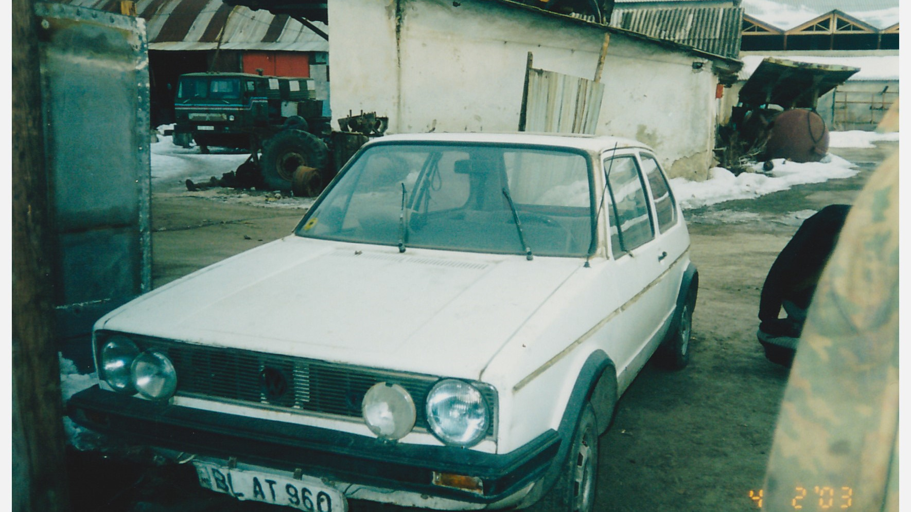 Volkswagen Golf Mk1 1.6 дизельный 1982 | ГТД белый кролик на DRIVE2