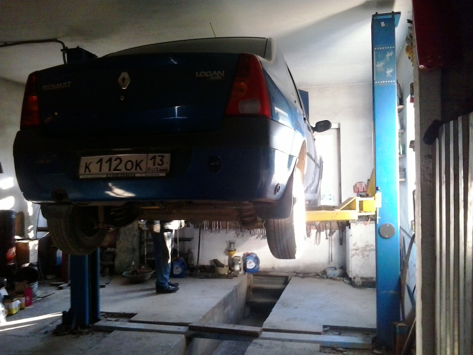 Прогорела гофра на выхлопной — Renault Logan (1G), 1,6 л, 2007 года ...