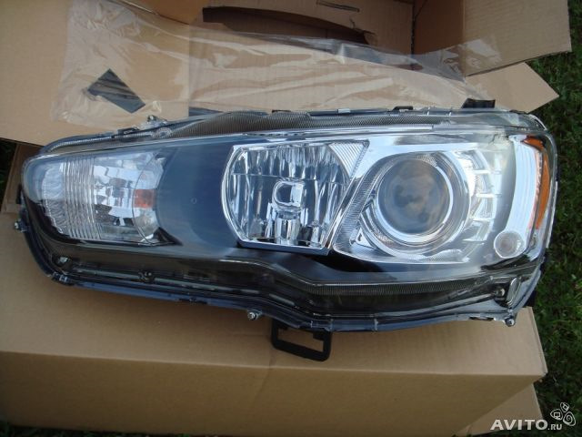 Линзованные фары — Mitsubishi Lancer X, 1,8 л, 2008 года | электроника ...
