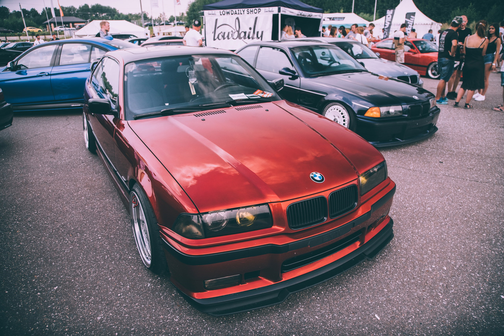 Brilliant red bmw