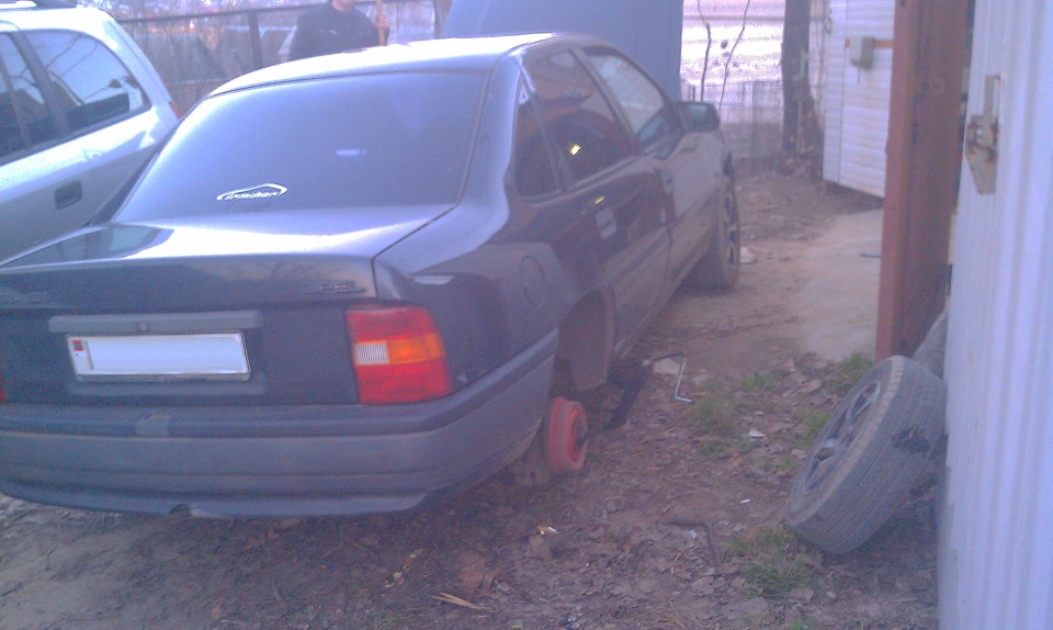 29) люфт заднего колеса — Opel Vectra A, 3 л, 1991 года | своими руками ...