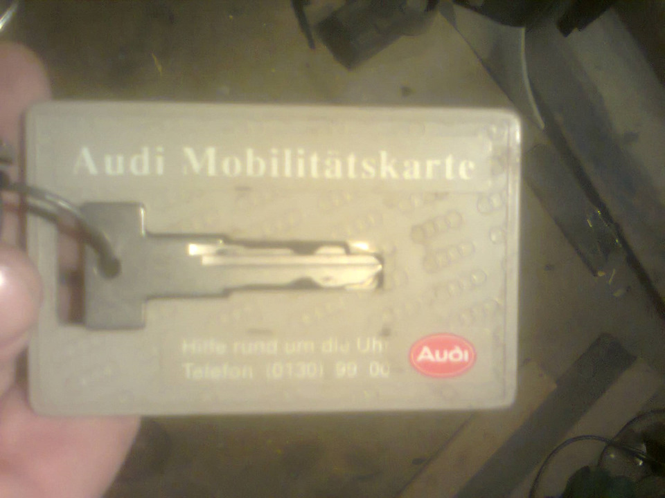 ключ карта с сотки С4 — Audi A6 (C4), 2 л, 1995 года | аксессуары | DRIVE2