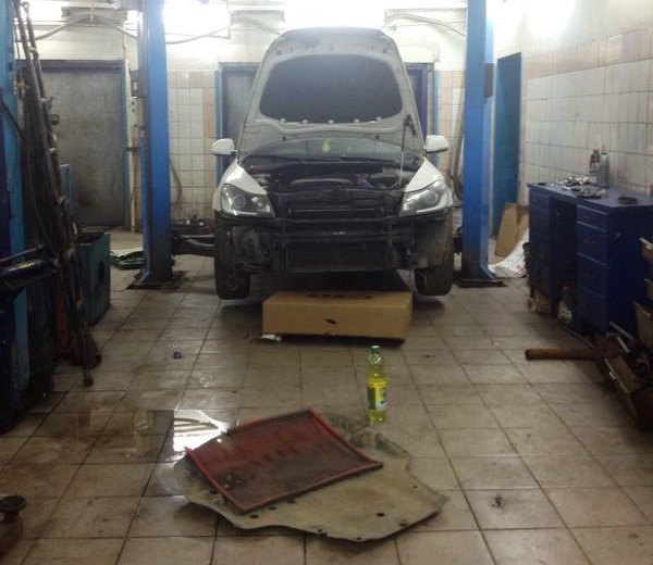 Скинули бампер — Skoda Octavia A5 Mk2