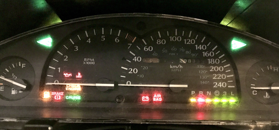 Восстановление комбинаций приборов. Показания тахометра. — Chrysler LHS ...