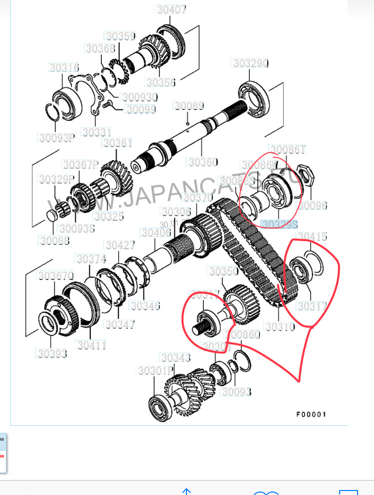 Переборка раздатки — Mitsubishi Montero III (V60), 3,5 л, 2000 года ...