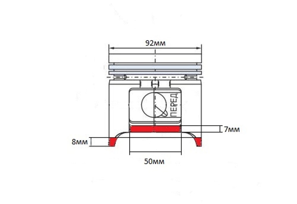Диаметр поршня газ 24