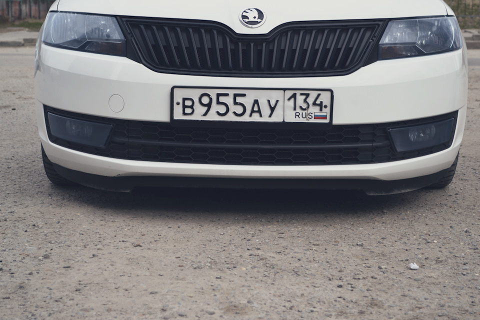 сплиттер skoda octavia a7