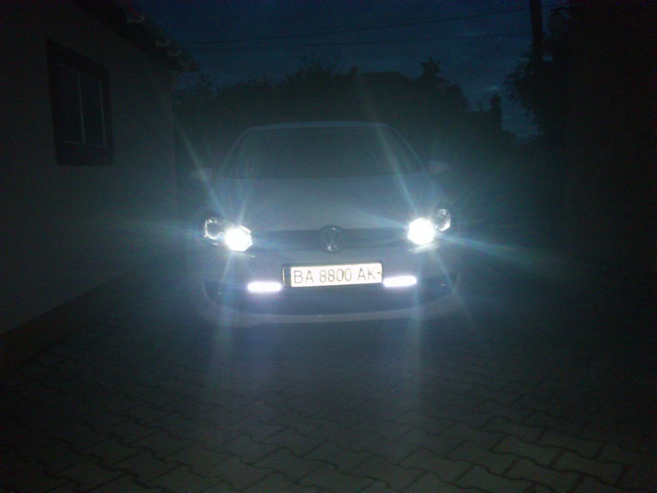 диодные лампы в габаритные огни ! — Volkswagen Golf Mk6, 1,4 л, 2012 ...