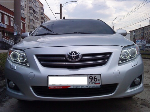 photo HEADLIGHTS during the day  how they shine at night - Toyota Corolla 16 liter 2007