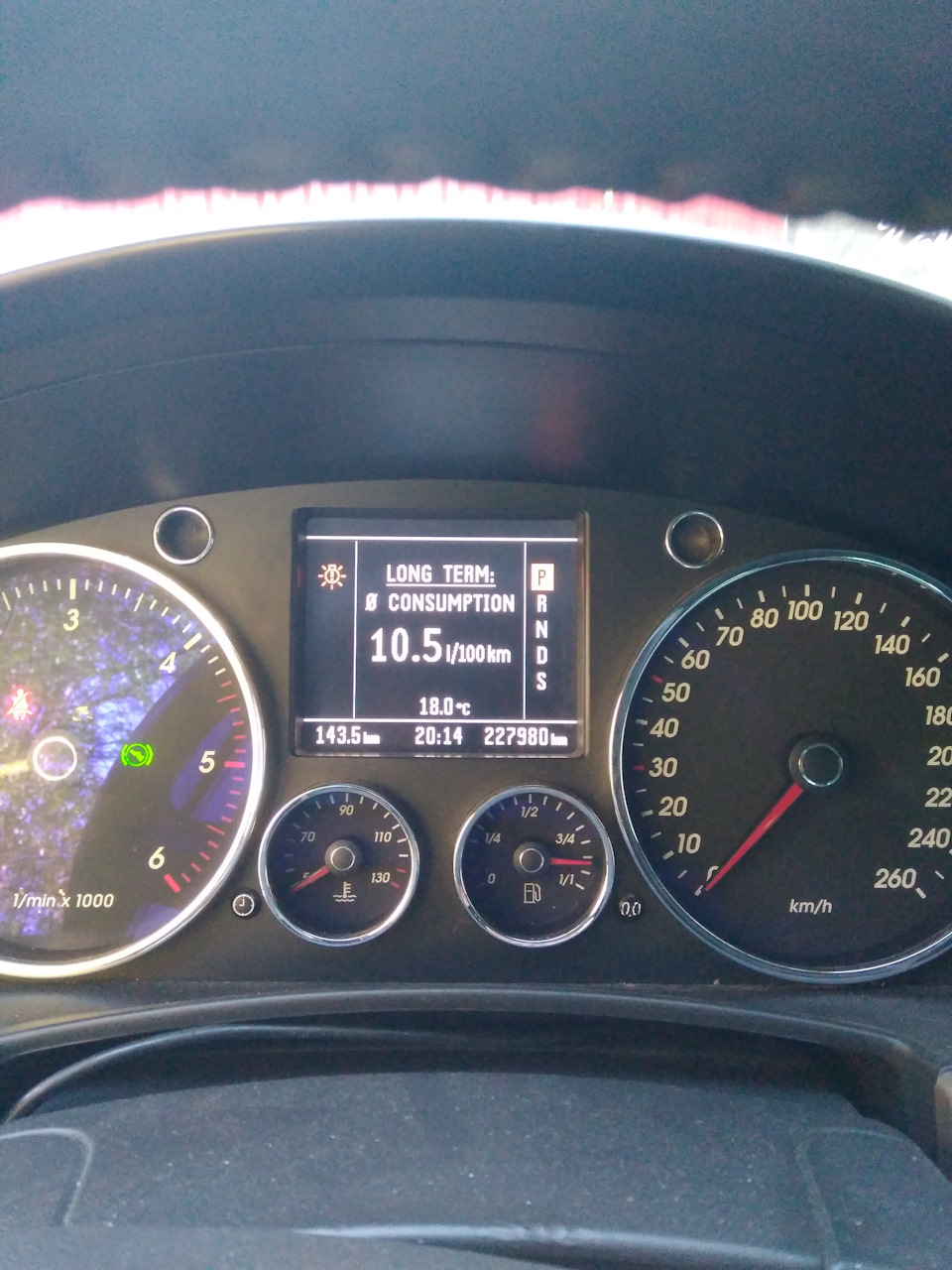 Расход топлива. — Volkswagen Touareg (1G), 2,5 л, 2005 года | заправка ...