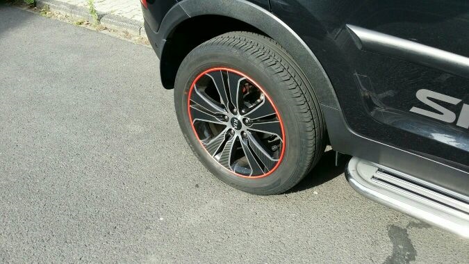 Защита кромок дисков от бордюрных повреждений — KIA Sportage (3G), 1,7 ...