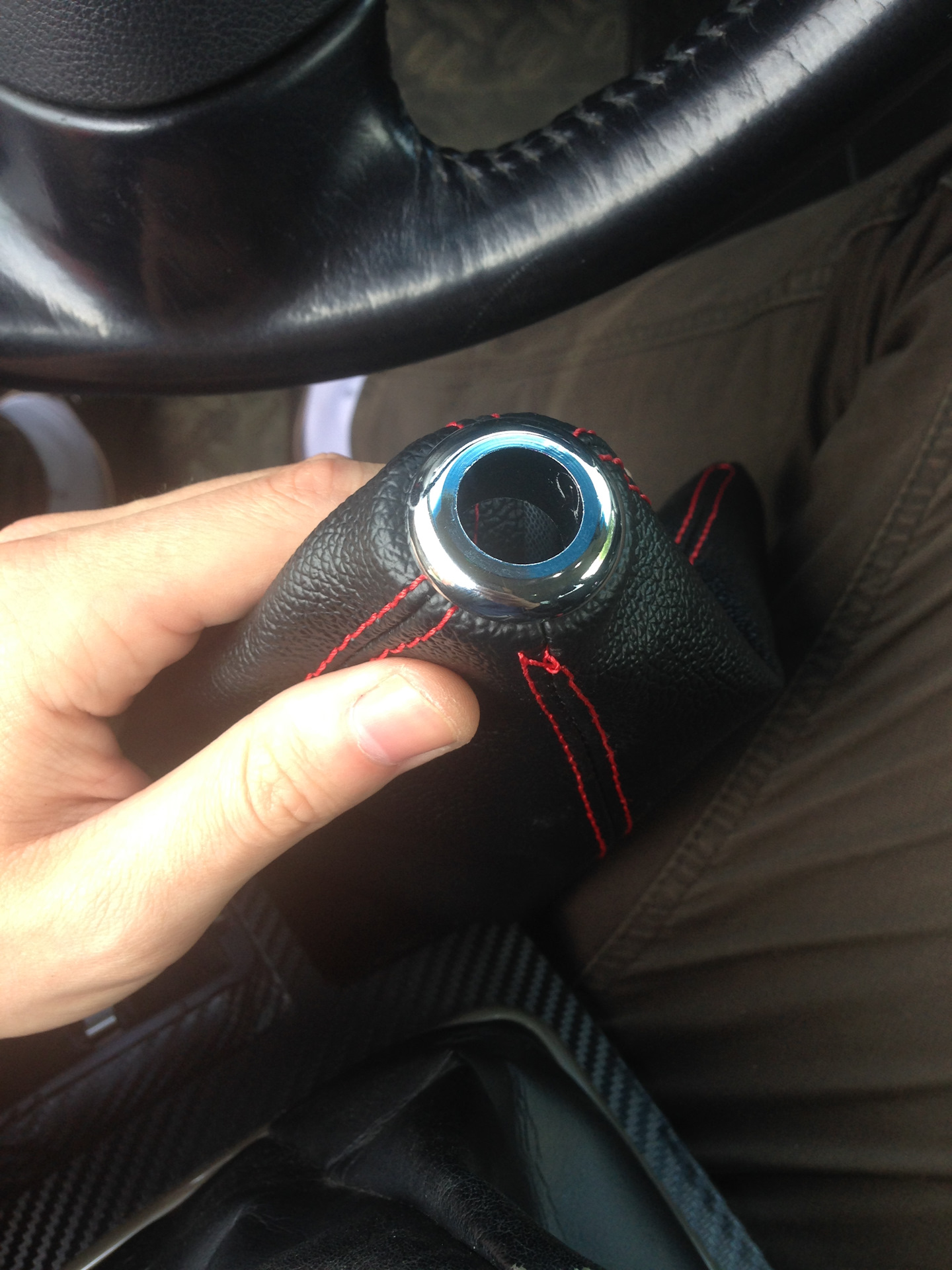 Пыльник ручки КПП — Mitsubishi Lancer X, 1,5 л, 2008 года | стайлинг ...