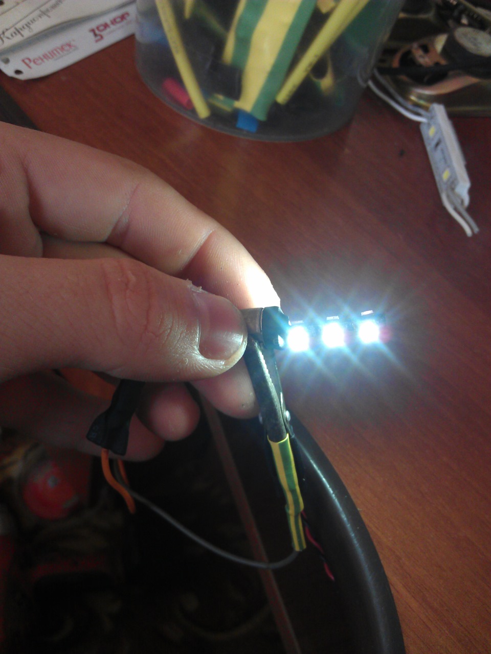 Габариты в блок фару — Lada 2107, 1,5 л, 2007 года | электроника | DRIVE2