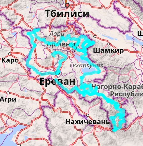 Карта путешествий с 1 по 30 июня 2021 — Mitsubishi Pajero Sport (2G)